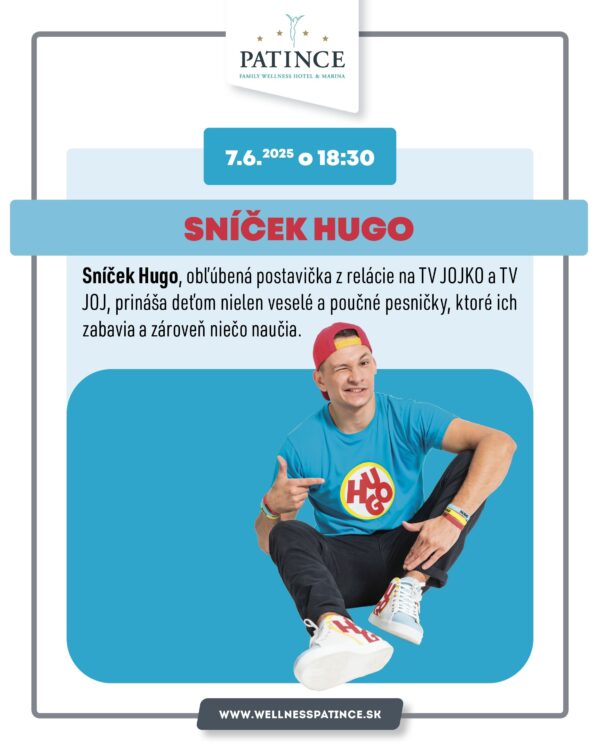 SNÍČEK HUGO 7.6.2025 koncert vo Wellness Hoteli Patince - Image 2